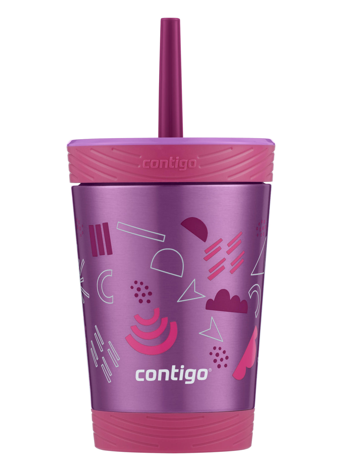 Kids Spill-Proof Stainless Steel Tumbler with Straw and THERMALOCK, 12 oz