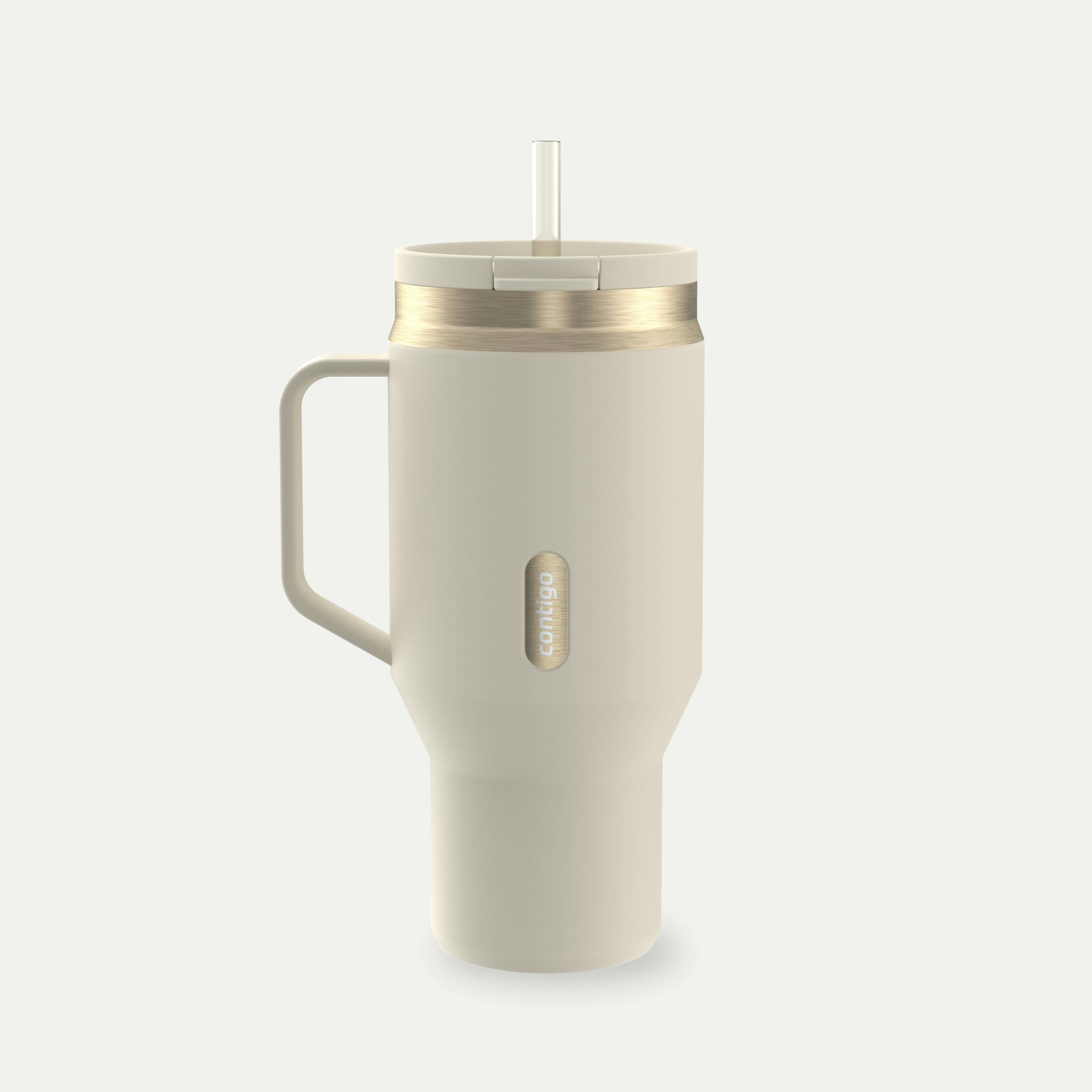 30 oz SnapSeal Tumbler (w/ Straw & Handle)