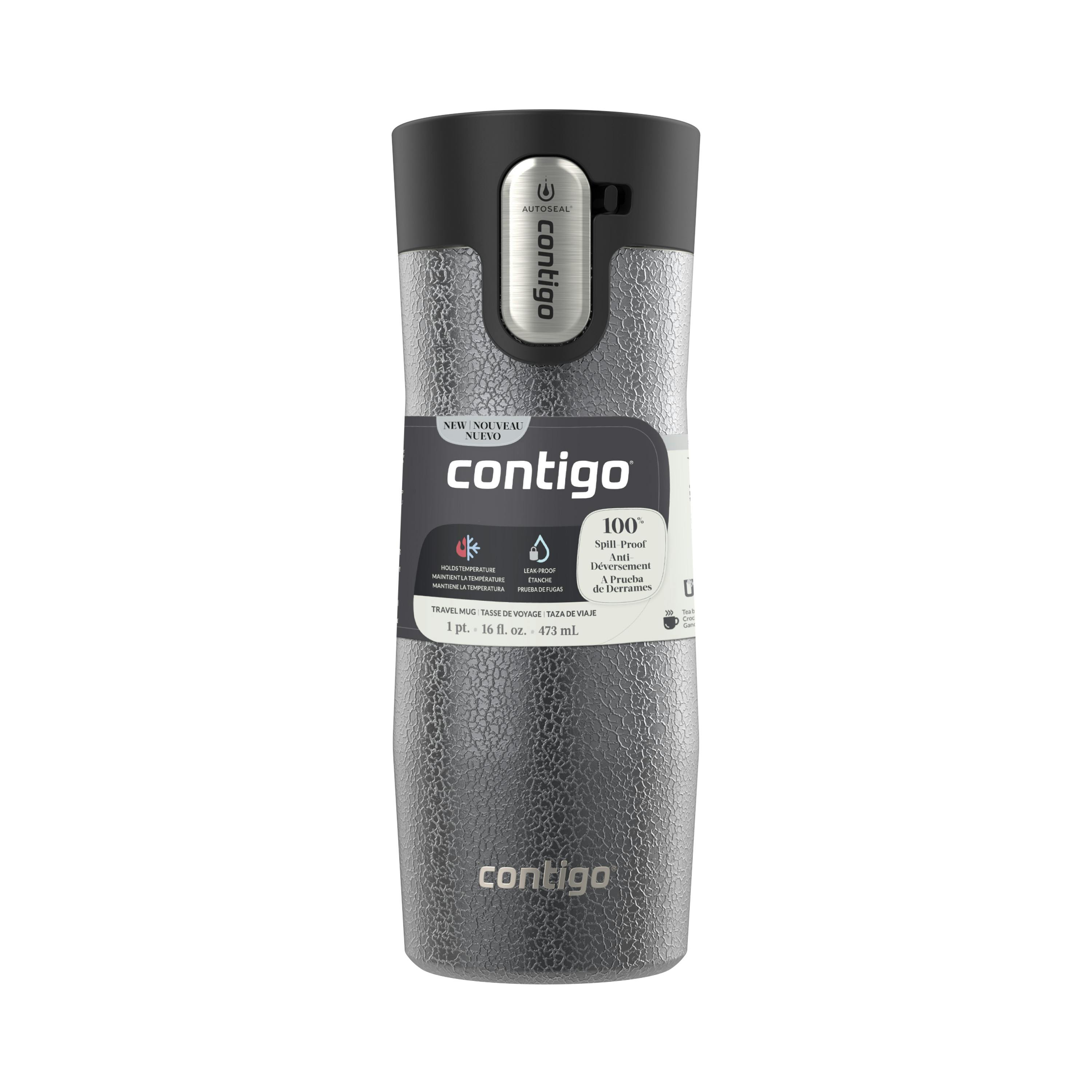 AUTOSEAL West Loop Vacuum-Insulated Stainless Steel Travel Mug with Easy-Clean Lid, 16 oz